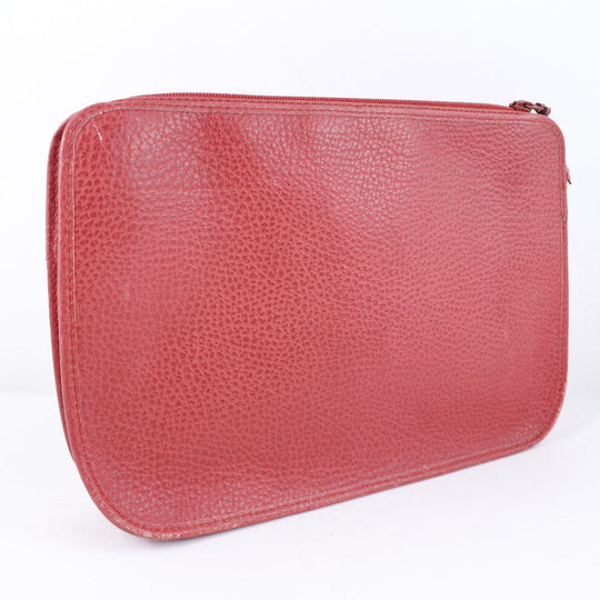 Christian Dior Clutch bag leather Red Women Used Authentic