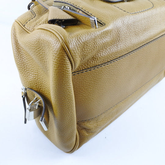 TOD�fS Tote Bag leather yellow Women Used Authentic