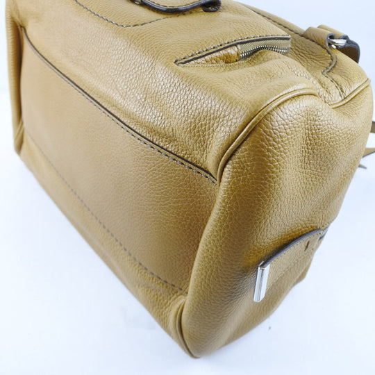 TOD�fS Tote Bag leather yellow Women Used Authentic