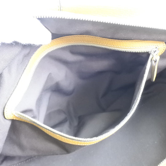 TOD�fS Tote Bag leather yellow Women Used Authentic