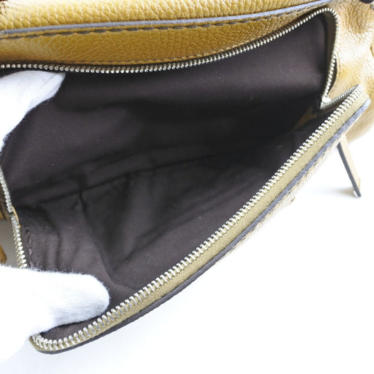 TOD�fS Tote Bag leather yellow Women Used Authentic