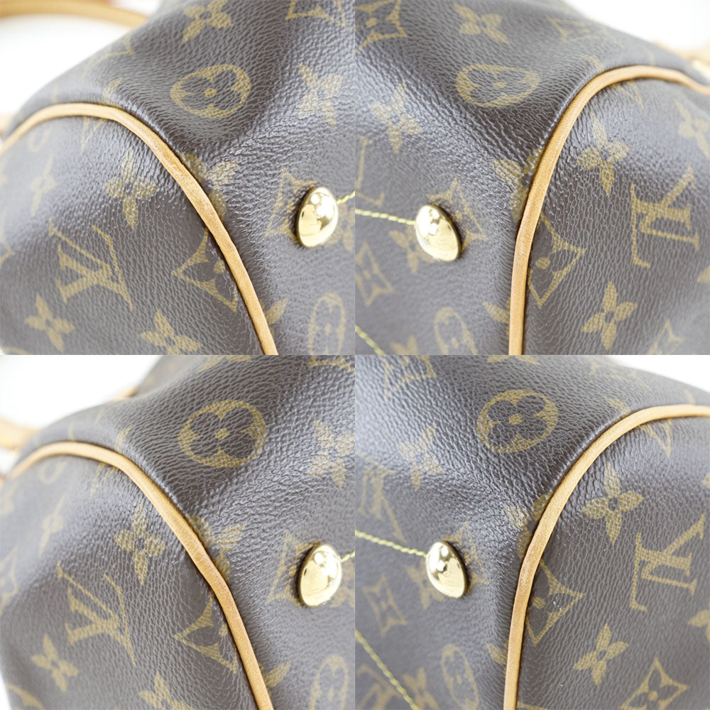LOUIS VUITTON Handbag M40143 Monogram canvas Brown Tivoli PM Women Used Authentic