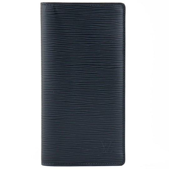 LOUIS VUITTON Long Wallet Purse M60615 Epi Leather Navy blue Portefeuille Blaza mens Used Authentic