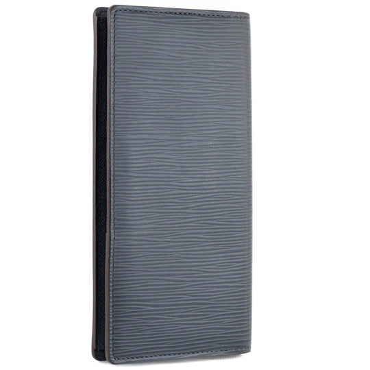 LOUIS VUITTON Long Wallet Purse M60615 Epi Leather Navy blue Portefeuille Blaza mens Used Authentic