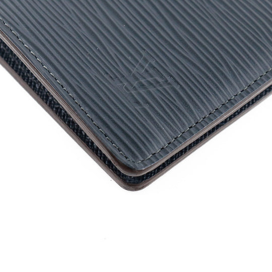 LOUIS VUITTON Long Wallet Purse M60615 Epi Leather Navy blue Portefeuille Blaza mens Used Authentic