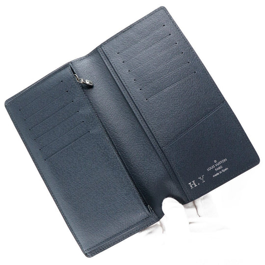 LOUIS VUITTON Long Wallet Purse M60615 Epi Leather Navy blue Portefeuille Blaza mens Used Authentic