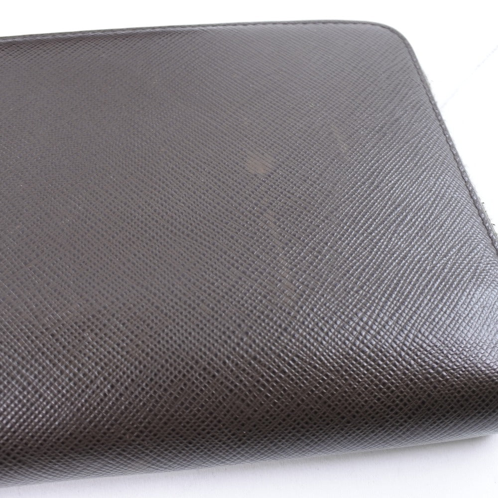 PRADA Long Wallet Purse 2ML220 Safiano Brown Brown Zip Around Women Used Authentic
