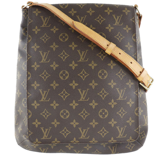 LOUIS VUITTON Shoulder Bag M51256 Monogram canvas Brown Musette Women Used Authentic