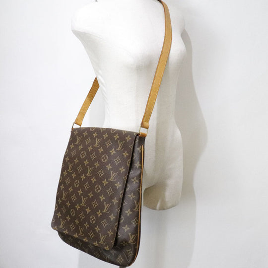 LOUIS VUITTON Shoulder Bag M51256 Monogram canvas Brown Musette Women Used Authentic