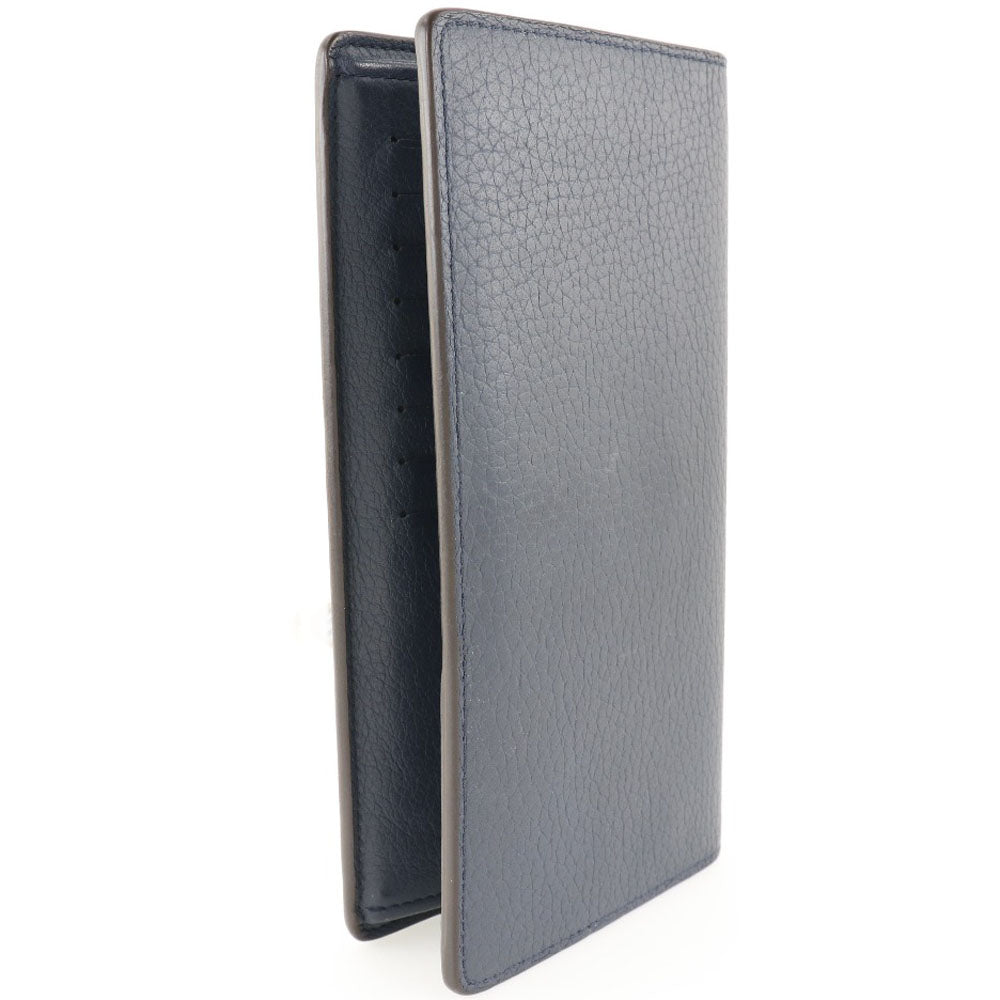 LOUIS VUITTON Long Wallet Purse M58818 Taurillon Clemence Navy blue Parnasea Portefeuille Blaza mens Used Authentic