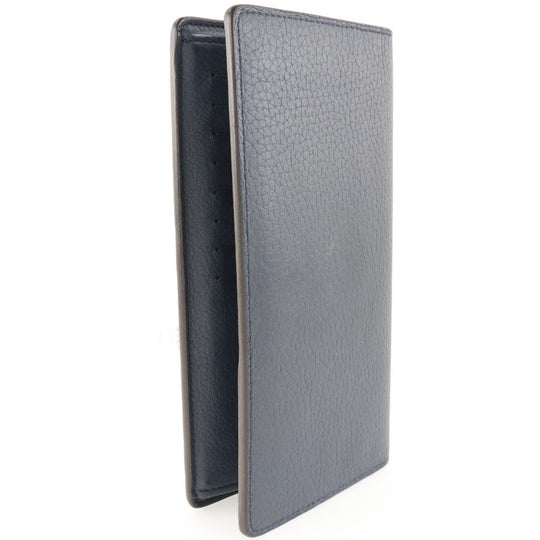 LOUIS VUITTON Long Wallet Purse M58818 Taurillon Clemence Navy blue Parnasea Portefeuille Blaza mens Used Authentic