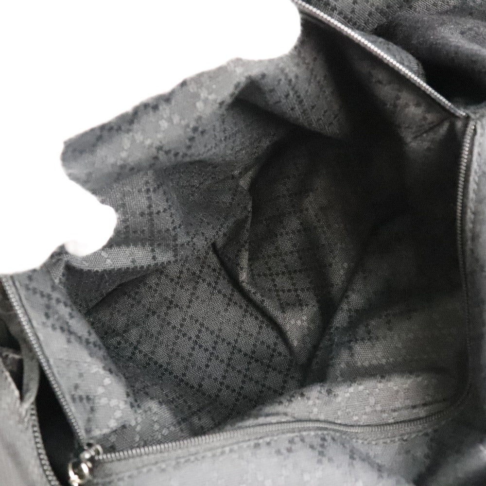 GUCCI Tote Bag 002-2058-0412-5 Nylon canvas, leather black Bamboo bag unisex(Unisex) Used Authentic