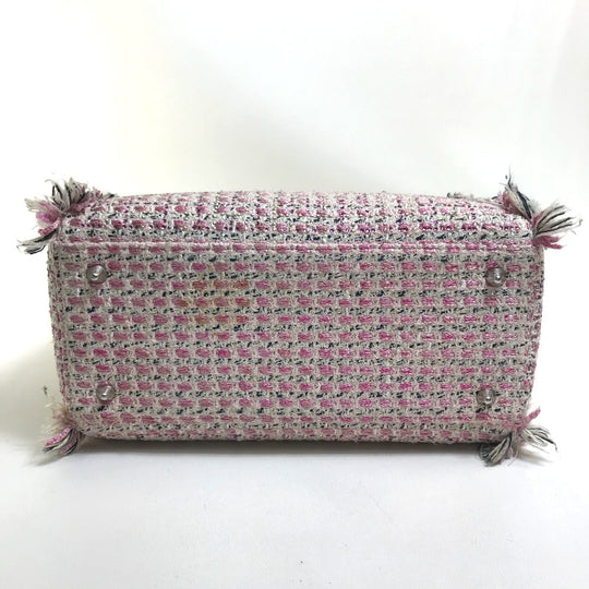 Dior Handbag tweed Pink x purple x white Ginza Limited Le Rose Bonheur (Happy Rose) Lady Dior Women Used Authentic