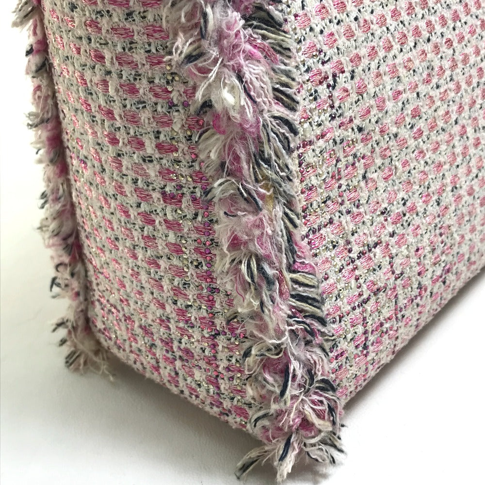 Dior Handbag tweed Pink x purple x white Ginza Limited Le Rose Bonheur (Happy Rose) Lady Dior Women Used Authentic