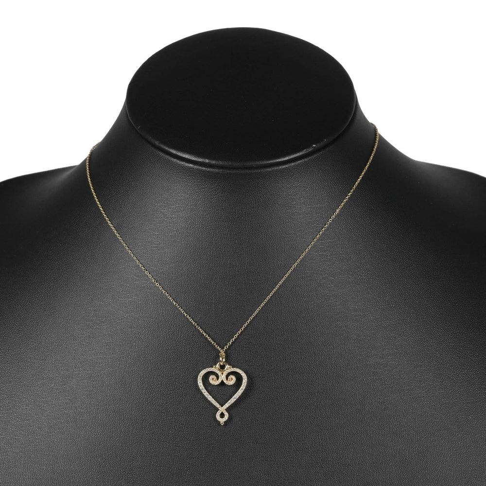 TIFFANY&Co. Necklace K18 Yellow Gold, Diamond gold 4g paloma venice goldoni heart Women Used Authentic