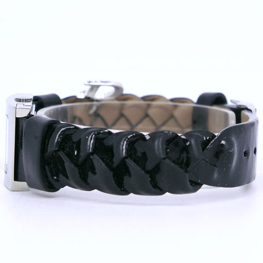 Christian Dior Watches Quartz D78-109 Stainless Steel , Leather Silver- Maris black dial Women Used Authentic