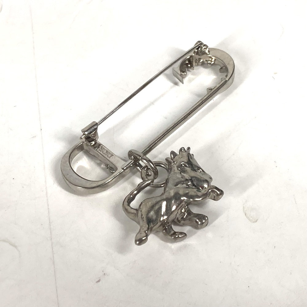 Dior Brooch metal Silver Peter Doig Collaboration Peter Doig logo CD Women Used Authentic