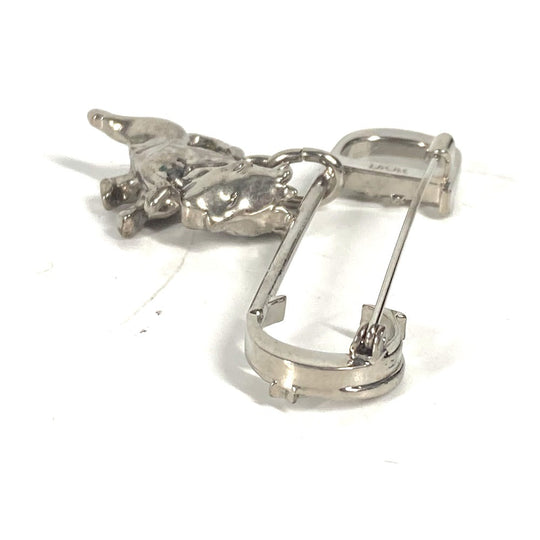 Dior Brooch metal Silver Peter Doig Collaboration Peter Doig logo CD Women Used Authentic