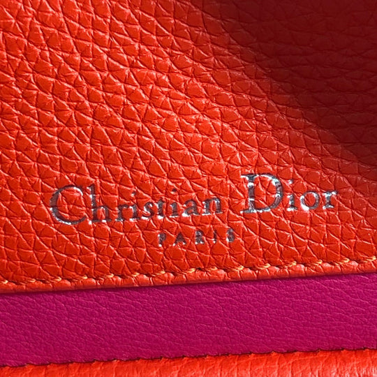 Dior Handbag leather pink open bar small Tote Bag Women Used Authentic