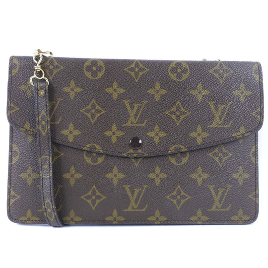 LOUIS VUITTON Shoulder Bag M51815 Monogram canvas Brown vintage Double mule Women Used Authentic