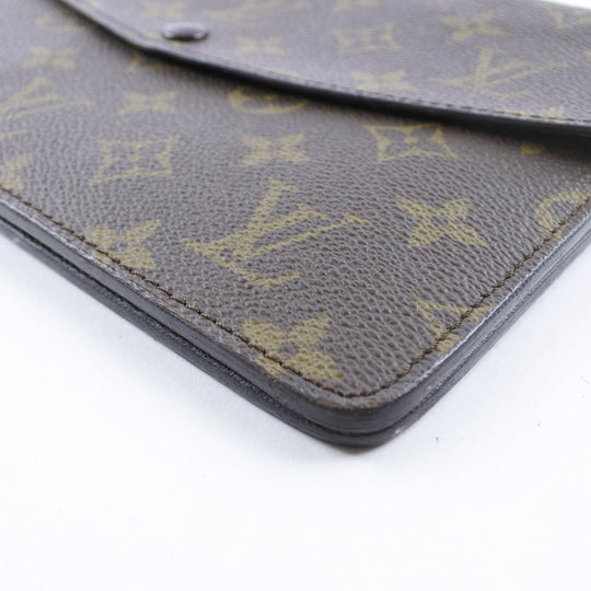 LOUIS VUITTON Shoulder Bag M51815 Monogram canvas Brown vintage Double mule Women Used Authentic