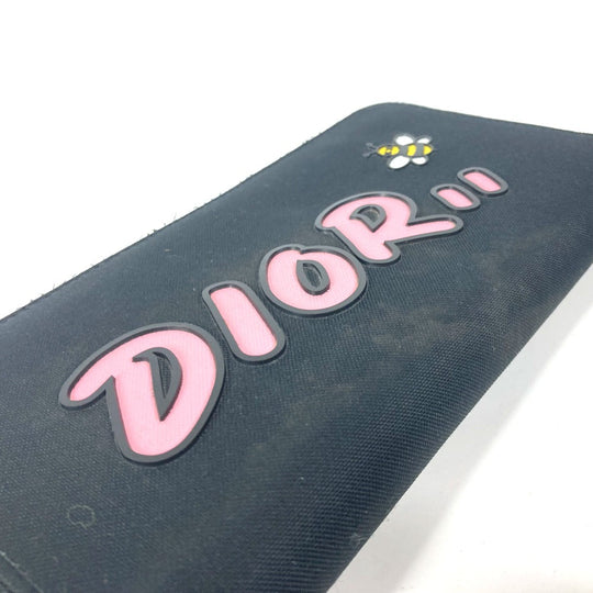 Dior Long Wallet Purse Nylon black KAWS collaboration Women(Unisex) Used Authentic