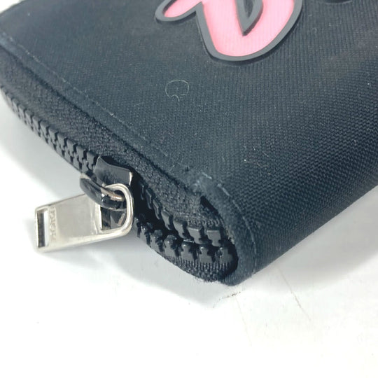 Dior Long Wallet Purse Nylon black KAWS collaboration Women(Unisex) Used Authentic