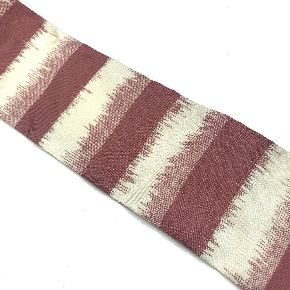 Dior scarf silk beige x dusty pink logo mitsa Women Used Authentic