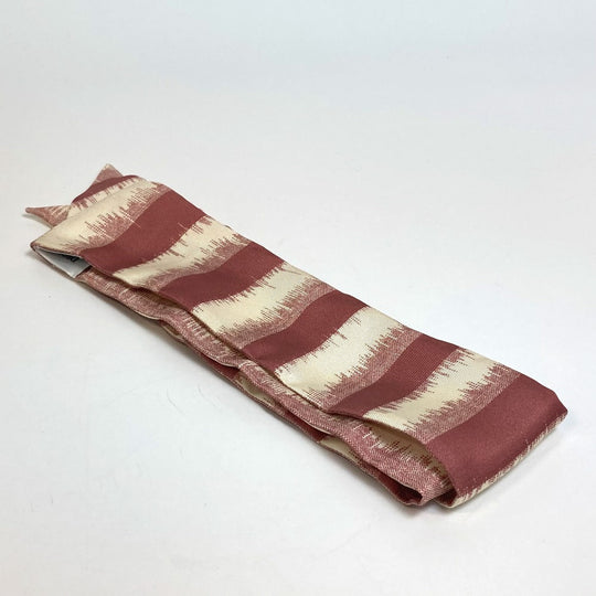 Dior scarf silk beige x dusty pink logo mitsa Women Used Authentic