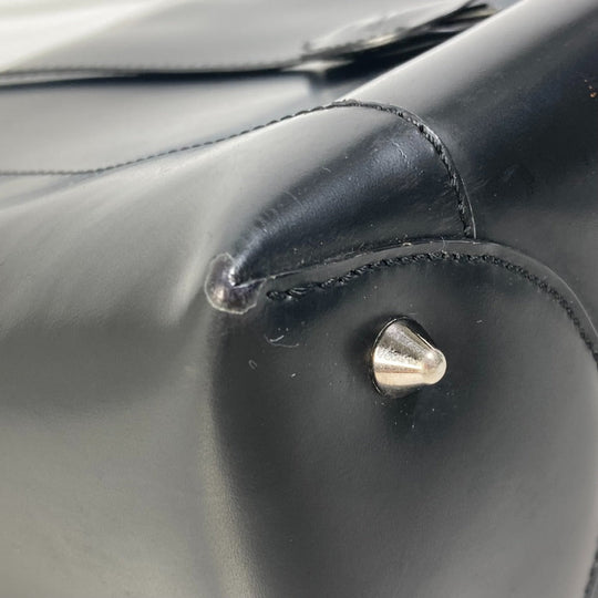 Dior Handbag leather black 2WAY bag Maris Pearl Women Used Authentic