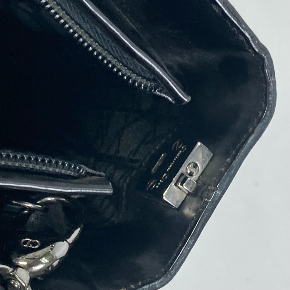 Dior Handbag leather black 2WAY bag Maris Pearl Women Used Authentic