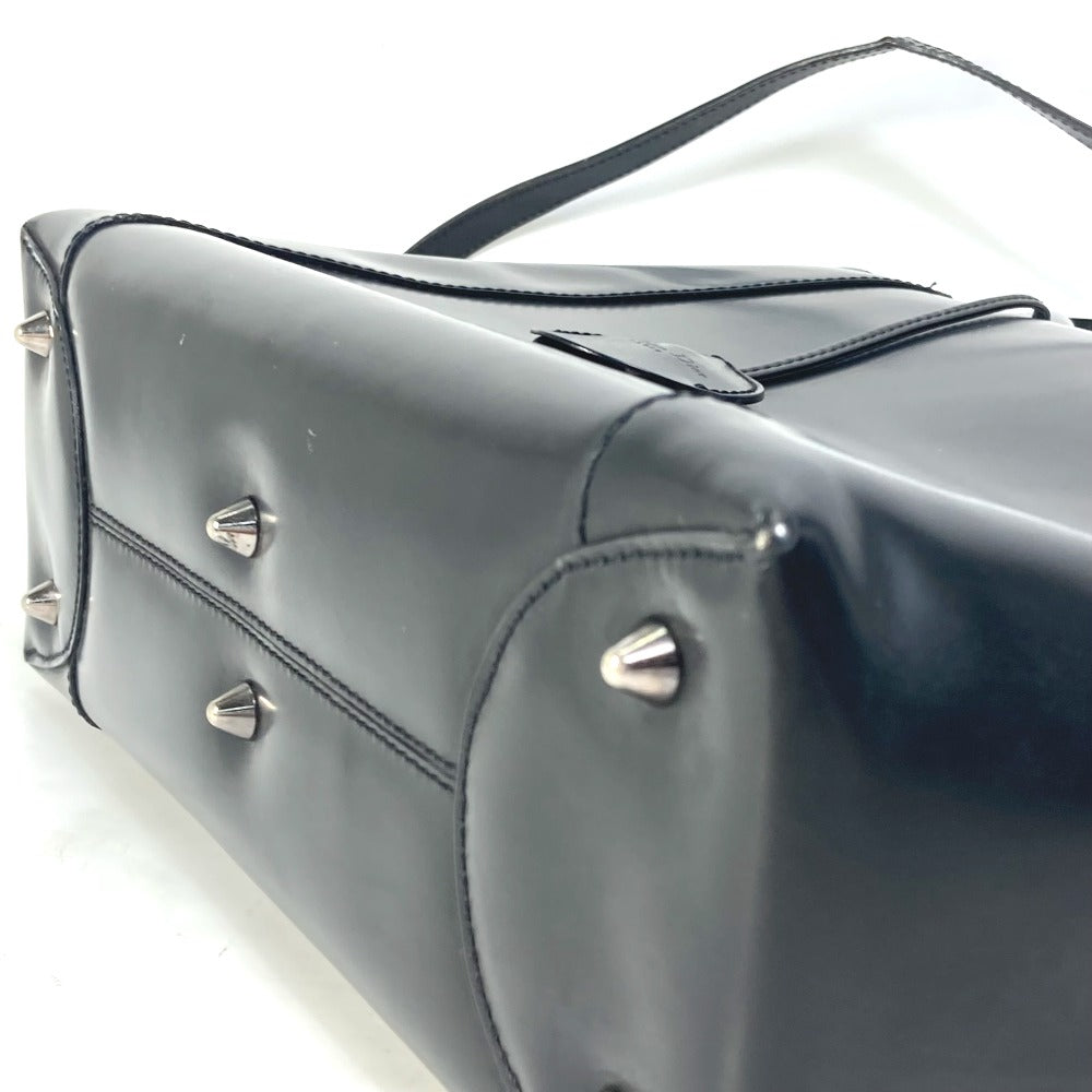 Dior Handbag leather black 2WAY bag Maris Pearl Women Used Authentic