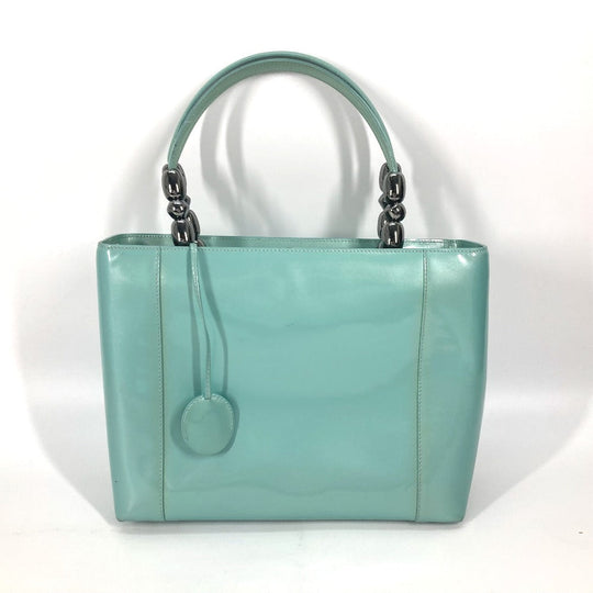 Dior Handbag enamel Light blue Shoulder Bag Shoulder Bag Maris Pearl Women Used Authentic