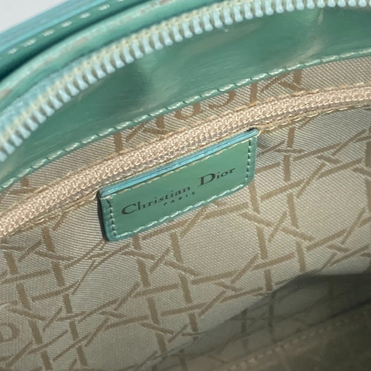 Dior Handbag enamel Light blue Shoulder Bag Shoulder Bag Maris Pearl Women Used Authentic