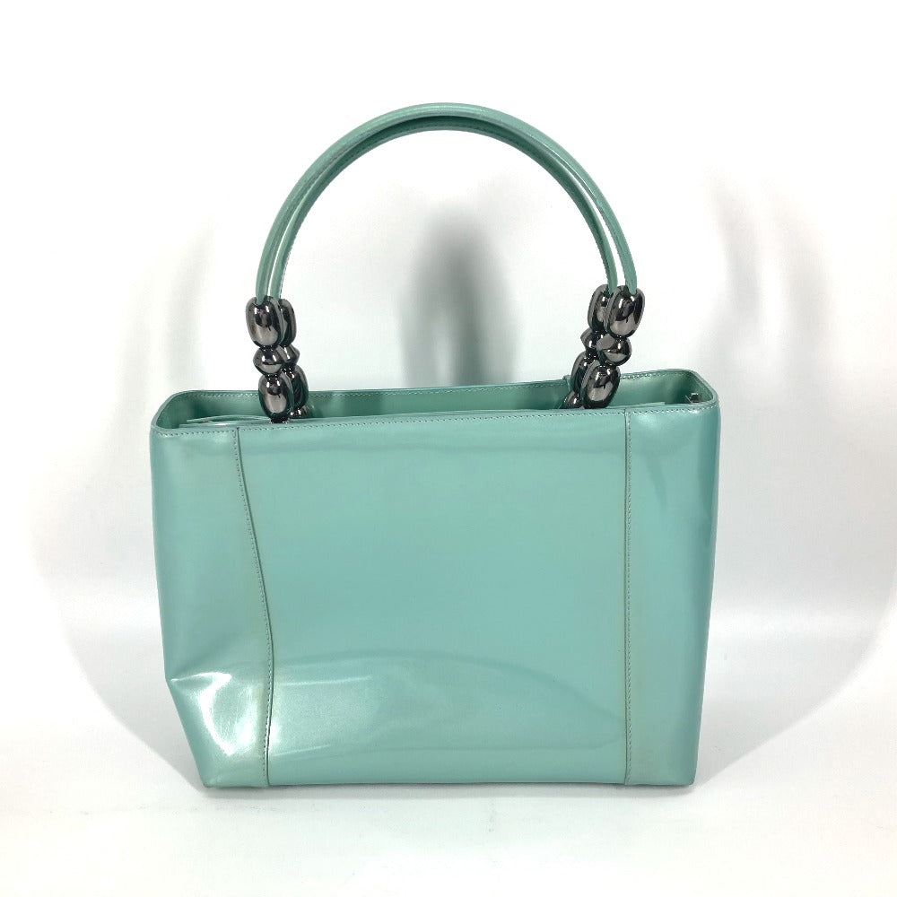Dior Handbag enamel Light blue Shoulder Bag Shoulder Bag Maris Pearl Women Used Authentic