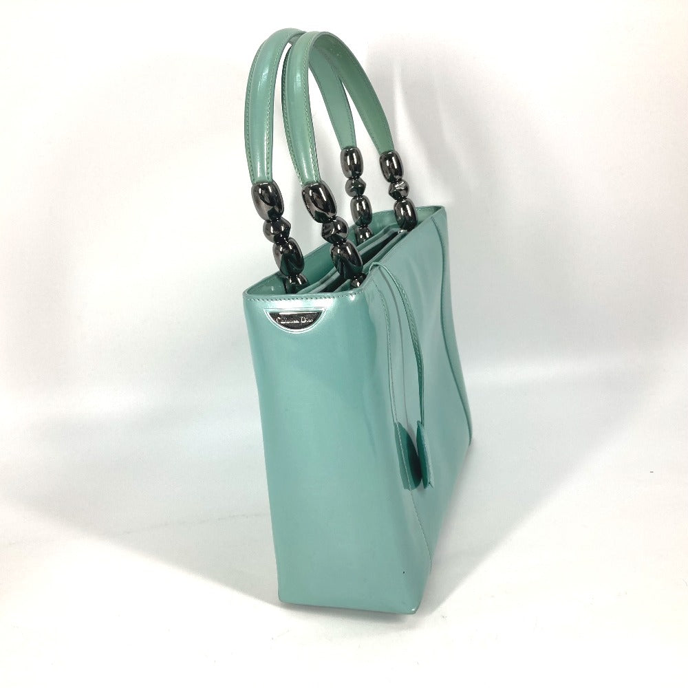 Dior Handbag enamel Light blue Shoulder Bag Shoulder Bag Maris Pearl Women Used Authentic