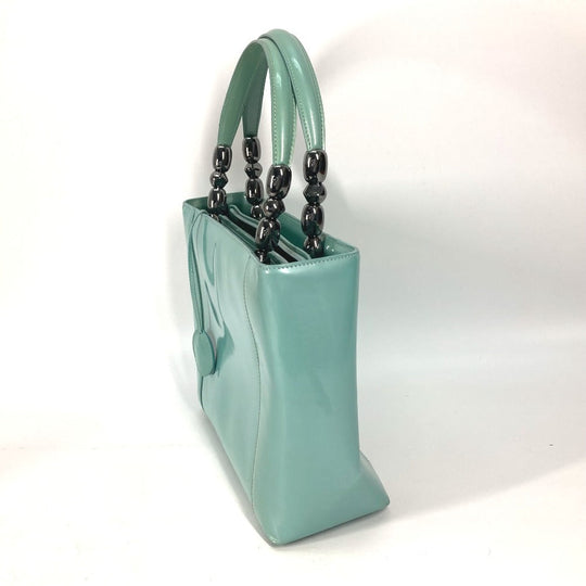 Dior Handbag enamel Light blue Shoulder Bag Shoulder Bag Maris Pearl Women Used Authentic