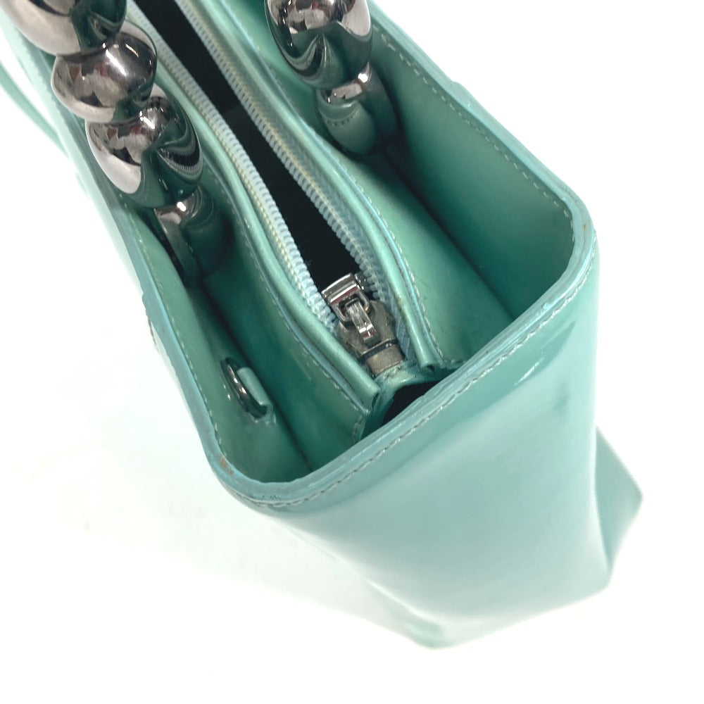 Dior Handbag enamel Light blue Shoulder Bag Shoulder Bag Maris Pearl Women Used Authentic