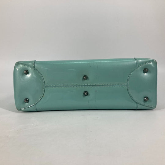 Dior Handbag enamel Light blue Shoulder Bag Shoulder Bag Maris Pearl Women Used Authentic
