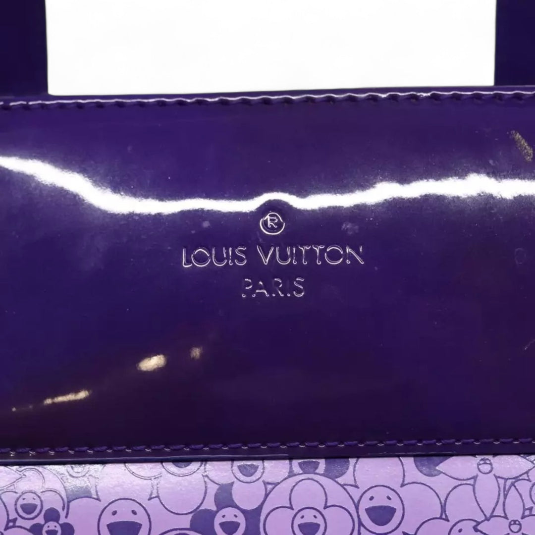 Louis Vuitton Cosmic Blossom GM Tote Bag Purple M93165 Enamel Women's Handbag