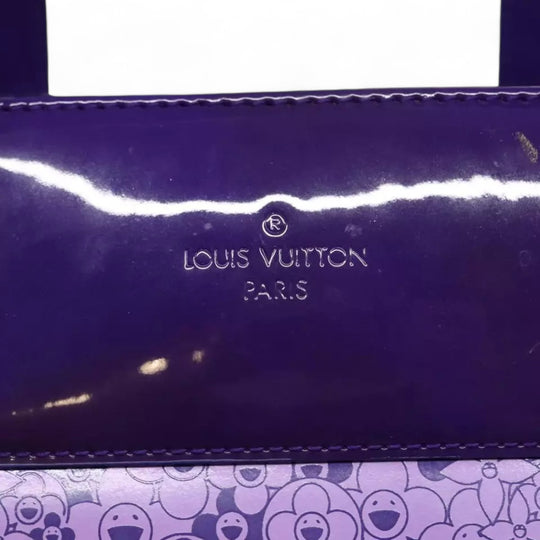 Louis Vuitton Cosmic Blossom GM Tote Bag Purple M93165 Enamel Women's Handbag