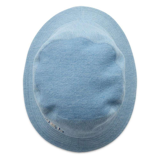 CHANEL Denim Cotton Light Blue Hat Preloved