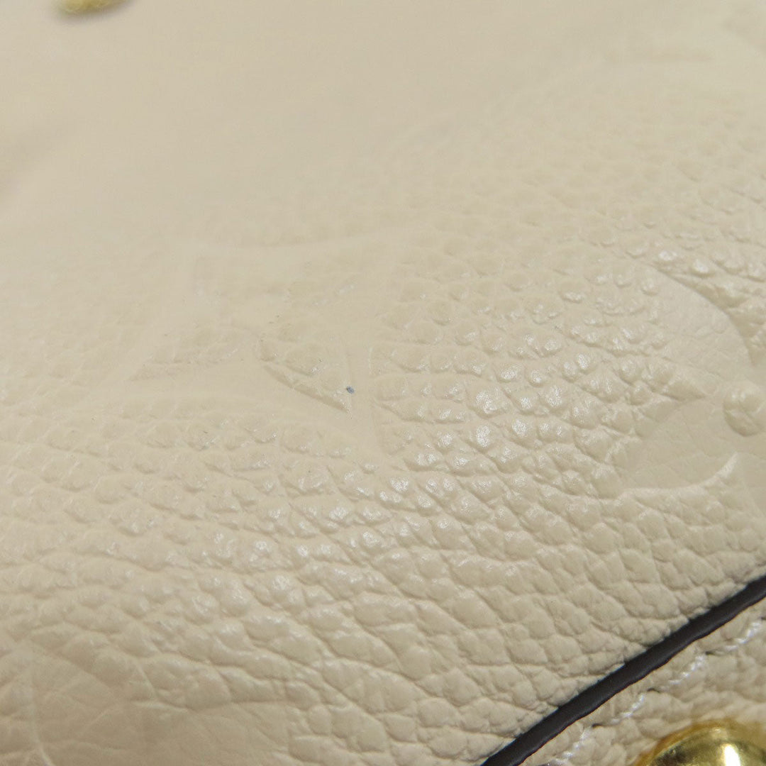 LOUIS VUITTON Handbag M53939 Ann Platt white Montaigne MM Women Used Authentic