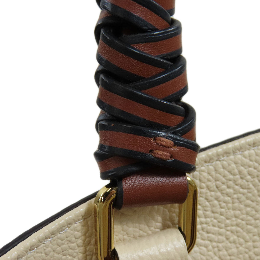 LOUIS VUITTON Handbag M53939 Ann Platt white Montaigne MM Women Used Authentic