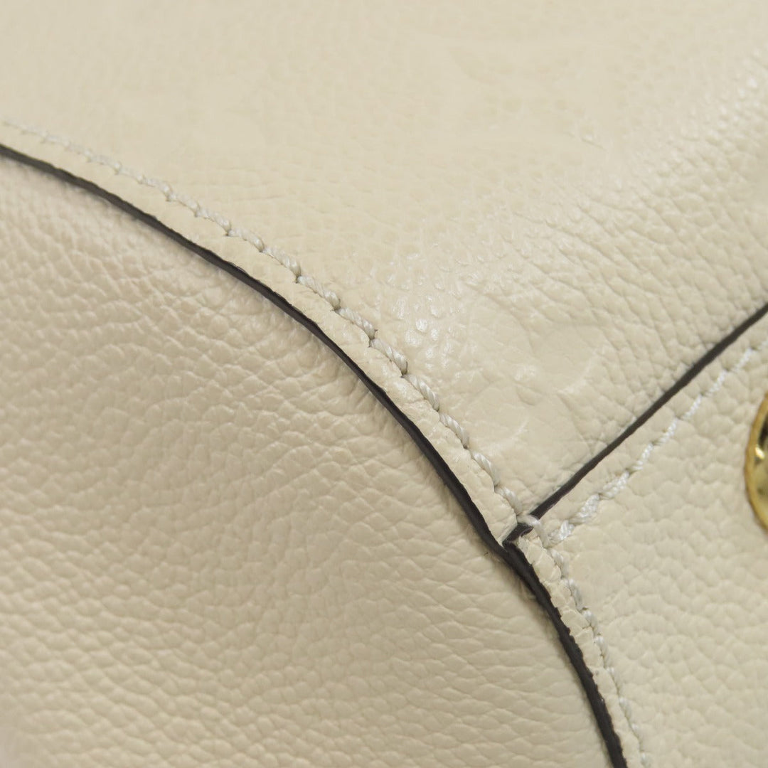 LOUIS VUITTON Handbag M53939 Ann Platt white Montaigne MM Women Used Authentic