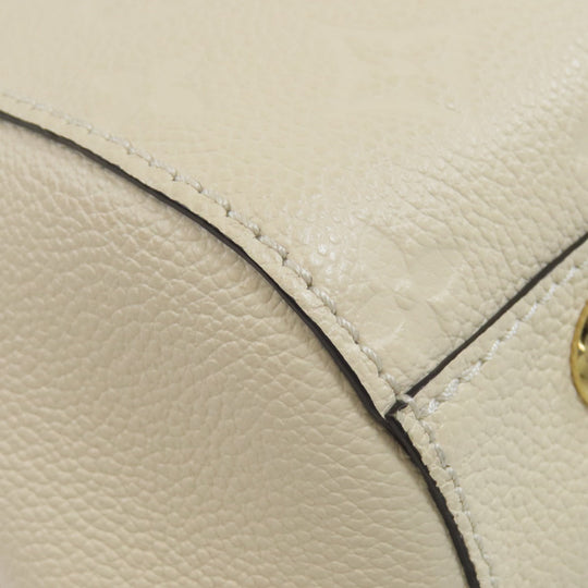 LOUIS VUITTON Handbag M53939 Ann Platt white Montaigne MM Women Used Authentic