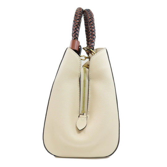 LOUIS VUITTON Handbag M53939 Ann Platt white Montaigne MM Women Used Authentic