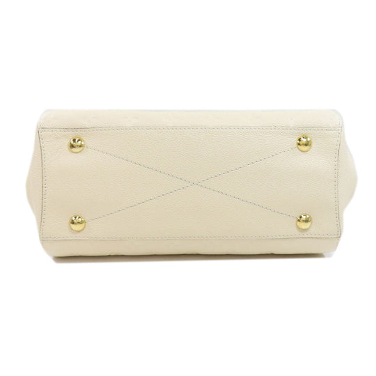 LOUIS VUITTON Handbag M53939 Ann Platt white Montaigne MM Women Used Authentic