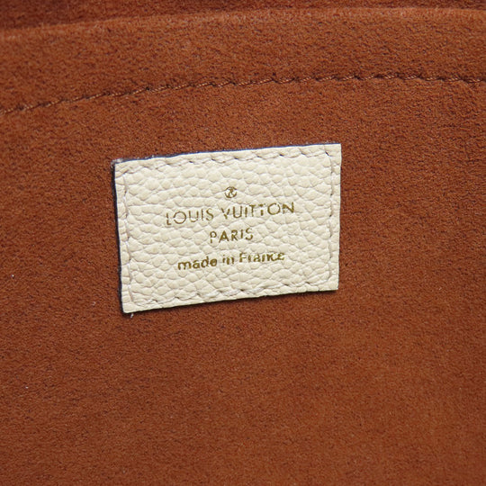 LOUIS VUITTON Handbag M53939 Ann Platt white Montaigne MM Women Used Authentic