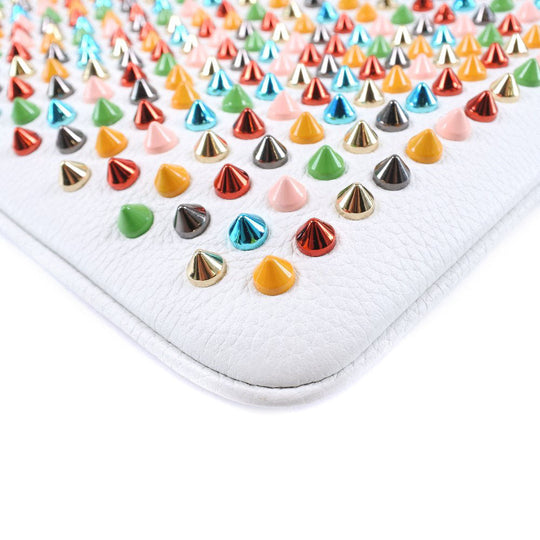 Christian Louboutin Clutch bag 1175134 Calfskin multicolor Studs 2WAYShoulder Rubiposh Women Used Authentic